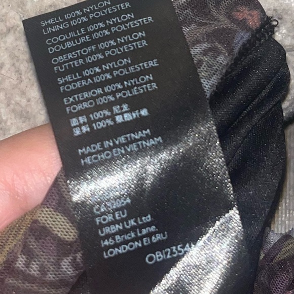 Urban Outfitters Tegan Mesh Mini Dress Size Small Petite - Picture 6 of 9